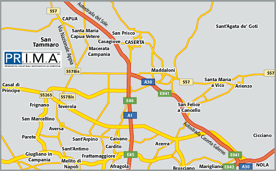 Cartina stradale "San Tammaro (CE)"